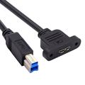 U3-083-BM 50-centymetrowy przedłużacz USB 3.0 typu męskiego do Micro 3.0 typu żeńskiego z mocowaniem śrubowym 5 Gb/s