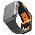 UAG Civilian Apple Watch Series SE/6/5/4/3/2/1 Silikonowy Pasek - 42mm, 44mm - Czarny / Pomarańczowy
