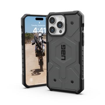 Hybrydowe Etui UAG Pathfinder MagSafe do iPhone 15 Pro Max - Srebrny