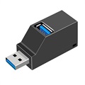 Hub USB 3.0 1x3 - 1x USB 3.0, 2x USB 2.0 - Czarny