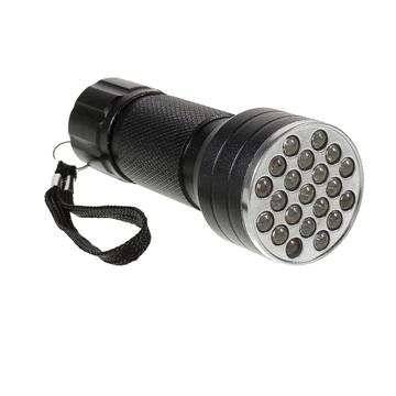 Latarka UV z 21 diodami LED - 395NM - czarna