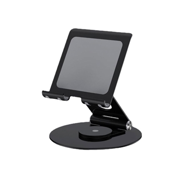 P57 Wielofunkcyjny stojak na telefon stacjonarny Składany, obracany o 360 ° metalowy uchwyt na tablet do transmisji na żywo