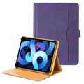 Uniwersalne dwukolorowe skórzane etui na tablet - 11"-12.4" - fioletowe