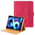 Uniwersalne dwukolorowe skórzane etui na tablet - 11"-12.4" - Ciemny Róż