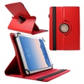 Uniwersalne Rotary Folio Etui na Tablet - 9-10" - Czerwone