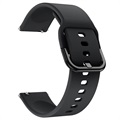 Uniwersalny Silikonowy Pasek do Smartwatcha - 20mm - Czarny