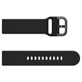 Uniwersalny Silikonowy Pasek do Smartwatcha - 20mm - Czarny