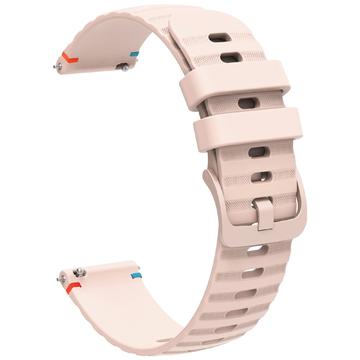 Uniwersalny Silikonowy Pasek do Smartwatcha - 18mm - Jasny Róż