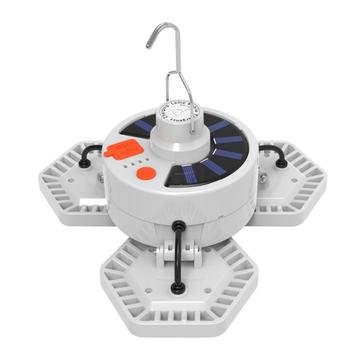 V126 Solarna latarnia kempingowa z powerbankiem i pilotem zdalnego sterowania