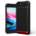 iPhone 7 / iPhone 8 Etui z Miejscem na Karty VRS Damda Shield - Czarne