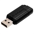 Pendrive USB Verbatim PinStripe - Czarny - 64GB