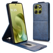 Motorola Moto G86 Etui z klapką pionową i podstawką - Ciemnoniebieski