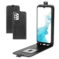 Samsung Galaxy A23 5G Pionowe Etui z Kieszenią na Kartę - Czarne