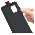 Samsung Galaxy A23 5G Pionowe Etui z Kieszenią na Kartę - Brąz