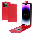 iPhone 15 Pro Max Pionowe Etui z Kieszenią na Kartę
