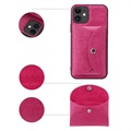 Etui Vili T do iPhone 12 Mini z Magnetycznym Portfelem - Ciemny Róż