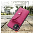 Etui Vili T do iPhone 12 Mini z Magnetycznym Portfelem - Ciemny Róż
