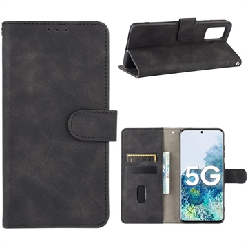 Samsung Galaxy S20 FE/S20 FE 5G - Seria Vintage Etui-Portfel - Czerń