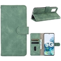 Samsung Galaxy S20 FE/S20 FE 5G - Seria Vintage Etui-Portfel - Zieleń