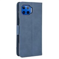 Motorola Moto G 5G Plus Vintage Series Wallet Case with Card Holder - Blue