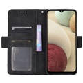 Samsung Galaxy M12 - Etui-Portfel Seria Vintage z Miejscem na Karty - Czarne