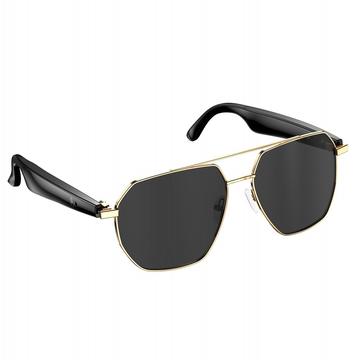 Inteligentne okulary W100C Retro z tłumaczeniem w czasie rzeczywistym - czarne