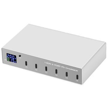 WLX-X6P Stacja ładująca USB-C do laptopów, smartfonów i tabletów - 140W