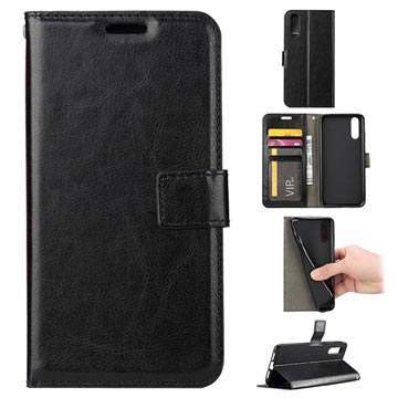 Etui z portfelem z magnetycznym zamknięciem do telefonu Huawei P20 - Czarne