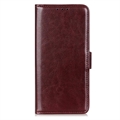 Etui z Portfelem do Samsung Galaxy A14/A14 5G z Magnetycznym Zamknięciem - Brąz