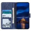 Etui z Portfelem do Samsung Galaxy A21s z Magnetycznym Zamknięciem - Błękit