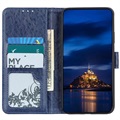 Etui z Portfelem do Samsung Galaxy A41 z Magnetycznym Zamknięciem - Błękit