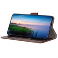 Etui z Portfelem z Funkcją Podpórki do Samsung Galaxy A53 5G - Brąz