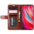 Etui z Portfelem do Xiaomi Redmi Note 8 Pro z Magnetycznym Zamknięciem - Brąz