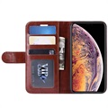 Etui z Portfelem do iPhone 11 Pro Max z Magnetycznym Zamknięciem - Brąz