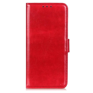 Etui z Portfelem do iPhone 15 Pro z Magnetycznym Zamknięciem - Czerwień