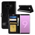 Etui z Portfelem z Funkcją Podpórki do Samsung Galaxy Note9 - Czarne