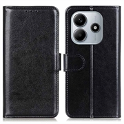 Xiaomi Redmi Note 14 4G Etui portfelowe z magnetycznym zamknięciem - czarny