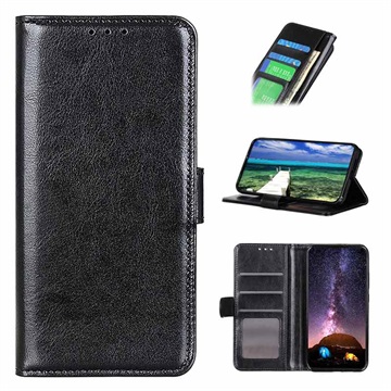 Huawei Nova Y90 Etui-Portfel z Magnetycznym Zamknięciem - Czarne