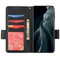 Xiaomi 12/12X Etui-Portfel z Magnetycznym Zamknięciem - Czarne