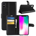 iPhone XR Etui-Portfel z Magnetycznym Zamknięciem - Czarne