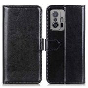 Xiaomi 11T/11T Pro Etui z Portfelem z Magnetycznym Zamknięciem - Czarne