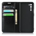 Skórzane Etui-portfel z Podpórką do OnePlus Nord - Czarne