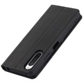 Sony Xperia 10 IV Skórzane Etui-portfel z Podpórką - Czarne