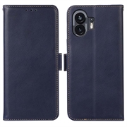 Nothing Phone (2) Skórzane Etui z Portfelem z RFID - Błękit