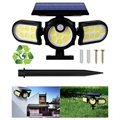 Wodoodporna Lampa Solarna 120 LED z Czujnikiem Ruch PIR