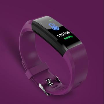 Wodoodporny monitor fitness 115 Plus - licznik kroków, tętno (Otwarte Opakowanie A) - fioletowy