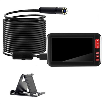 Wodoodporna HD Kamera Endoskopowa z Wyświetlaczem LCD & Uchwyt - 2m