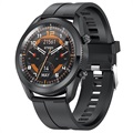 Wodoodporny Smartwatch L16 z Pulsometrem - Silikon - Czarny