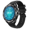 Wodoodporny Sportowy Smartwatch i32 z Silikonowym Paskiem - Czarny