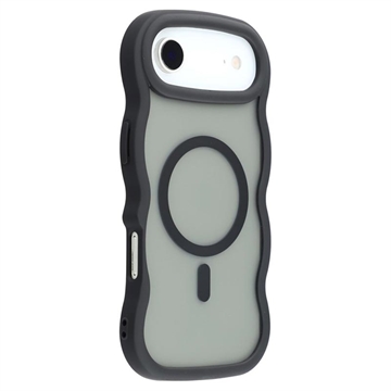 iPhone Air Etui hybrydowa z magnetycznym brzegiem fali - czarne